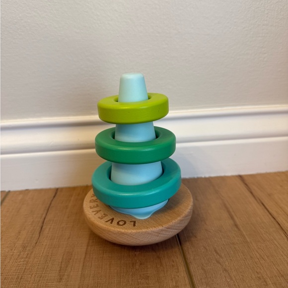 LOVEVERY Other - Lovevery Wooden Wobble Ring Stacker